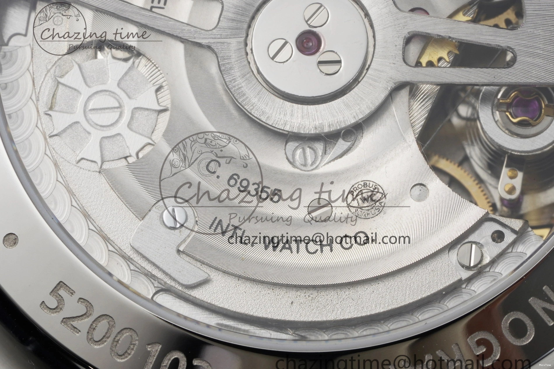 MIROTIME 0408 Portuguese Chrono IW3716 RSF 1:1 Best Edition Blue Dial on Black Leather Strap A RelaxedFit 7045